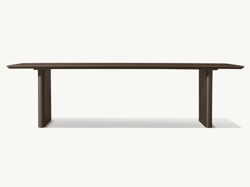 ALUMINUM RECTANGULAR DINING TABLE